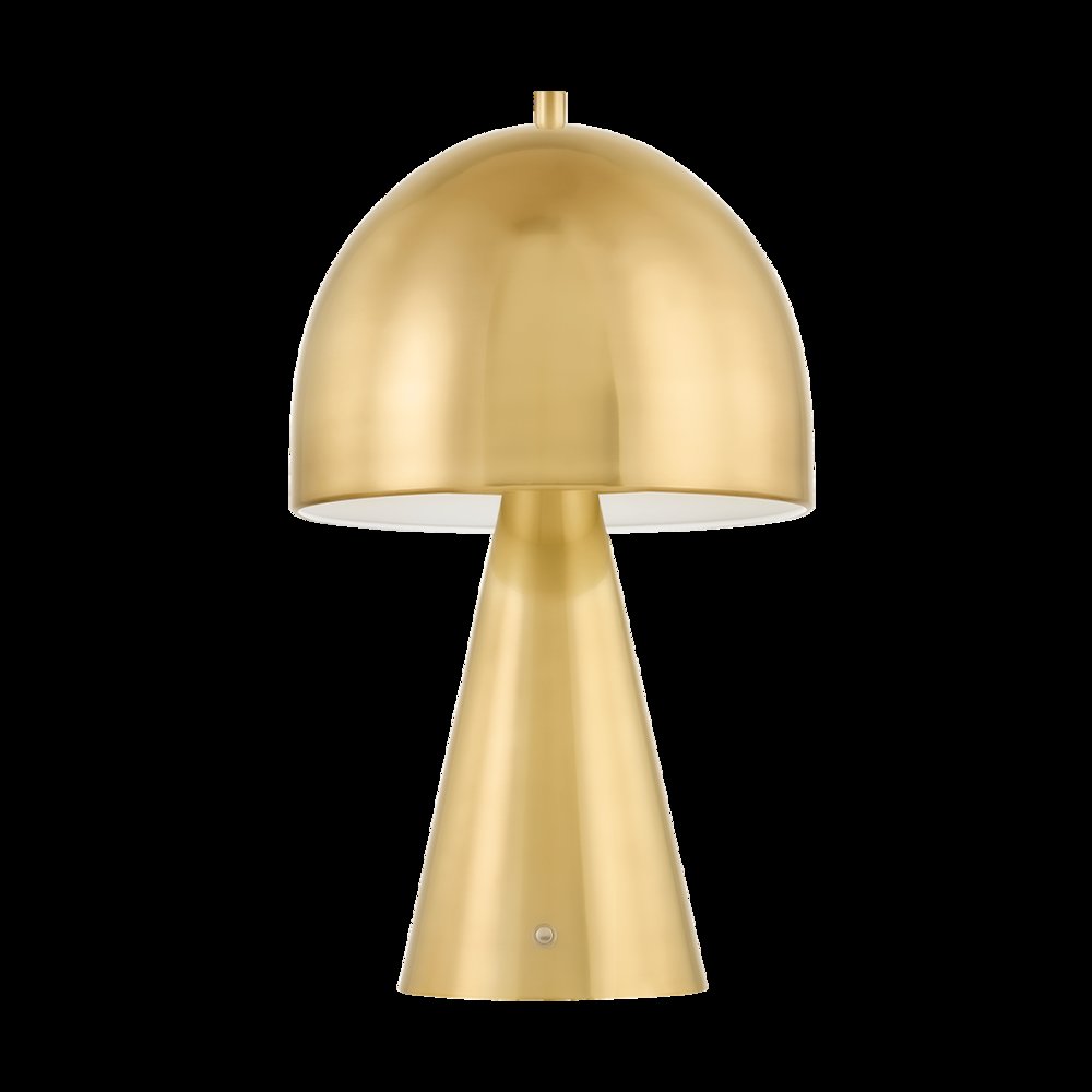 Hopkinton Rechargeable Table Lamp, Aged Brass. Picture 1