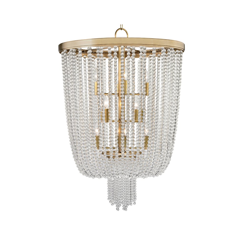 Royalton Chandelier, Aged Brass. Picture 1