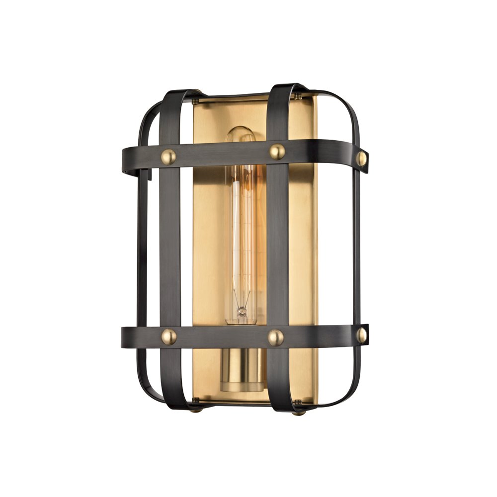 Colchester Wall Sconce, Aged Brass, Old Bronze. Picture 1