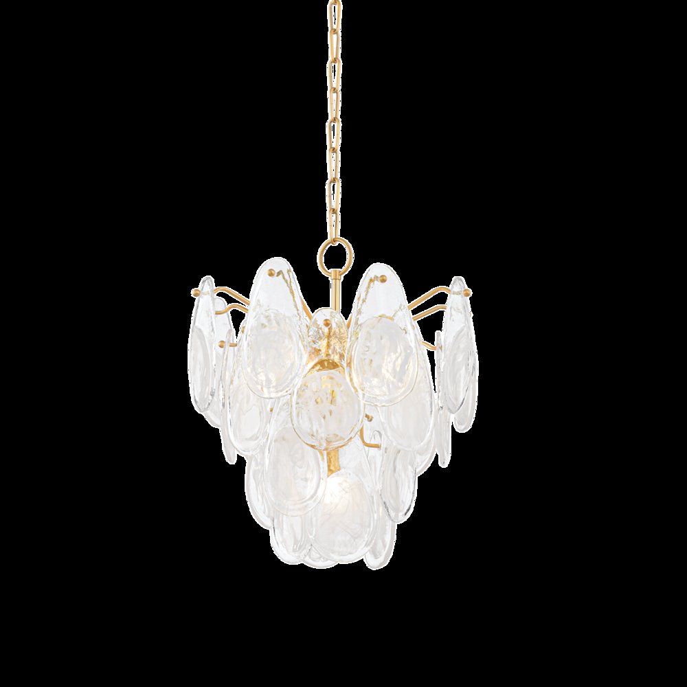 Darcia Chandelier, Aged Brass. Picture 1
