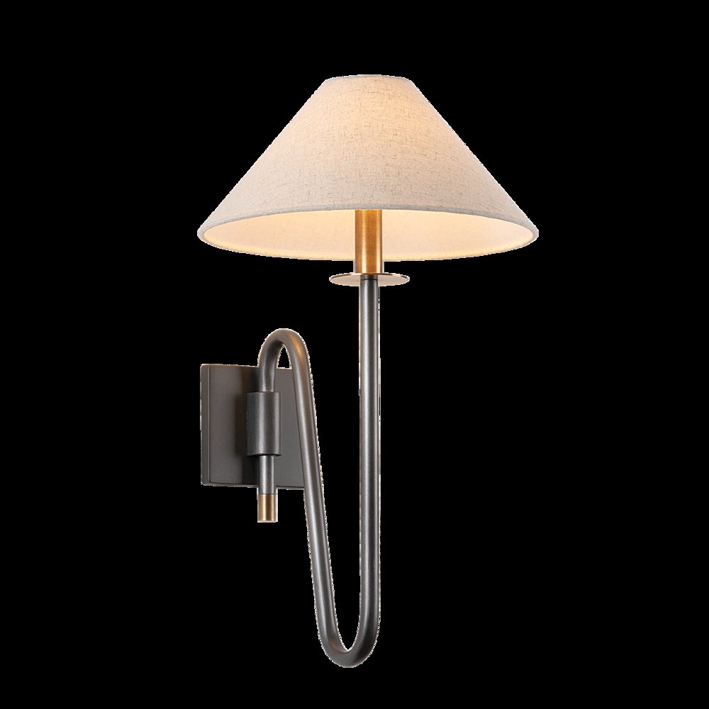 Mateo Wall Sconce, Patina Brass. Picture 1