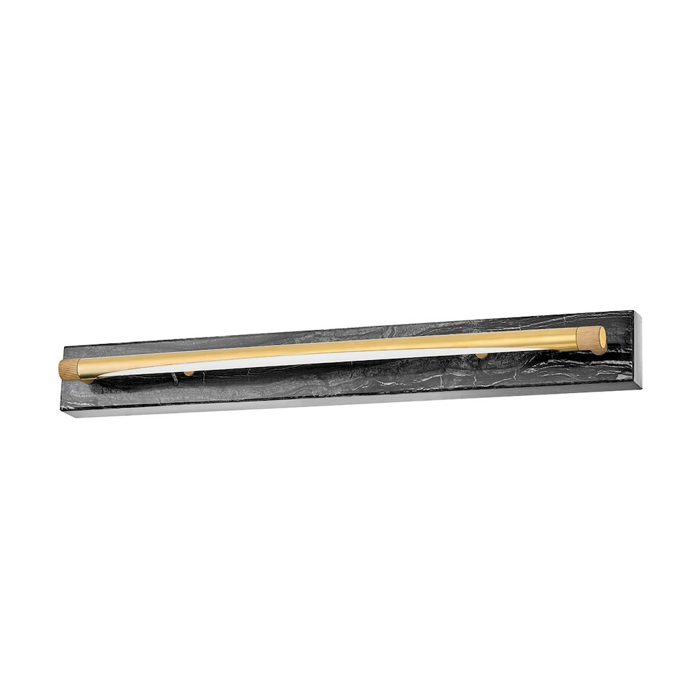 Hayden Wall Sconce In Aged Brass Color. Picture 1