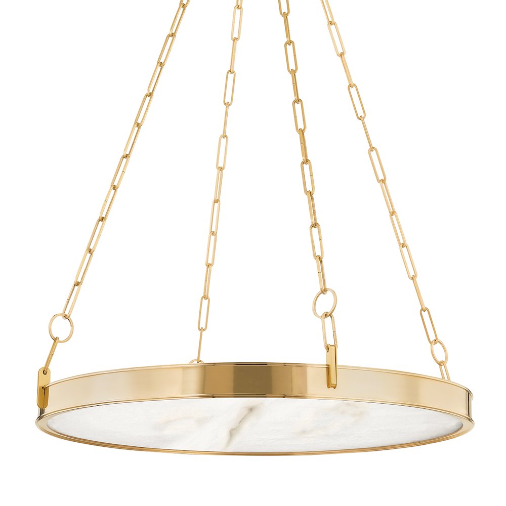 Kirby Chandelier, Aged Brass. Picture 1