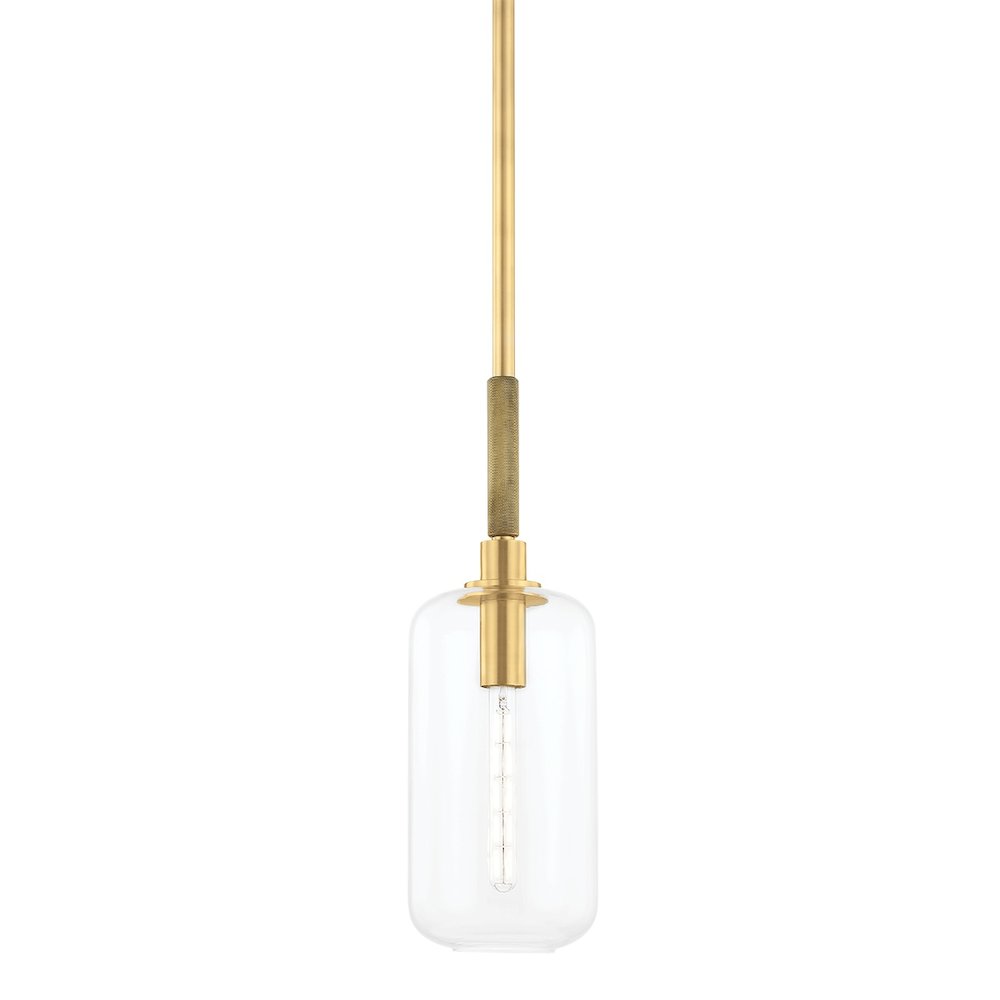 Lenox Hill Pendant In Aged Brass Color. Picture 1