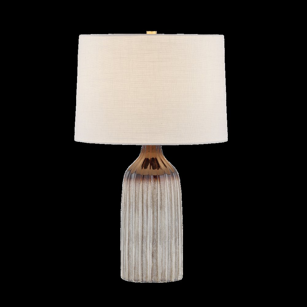 Raisa Table Lamp, Aged Brass. Picture 1