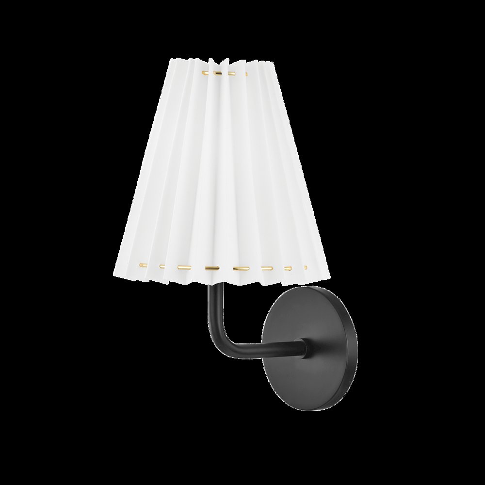 Demi Wall Sconce, Soft Black. Picture 1