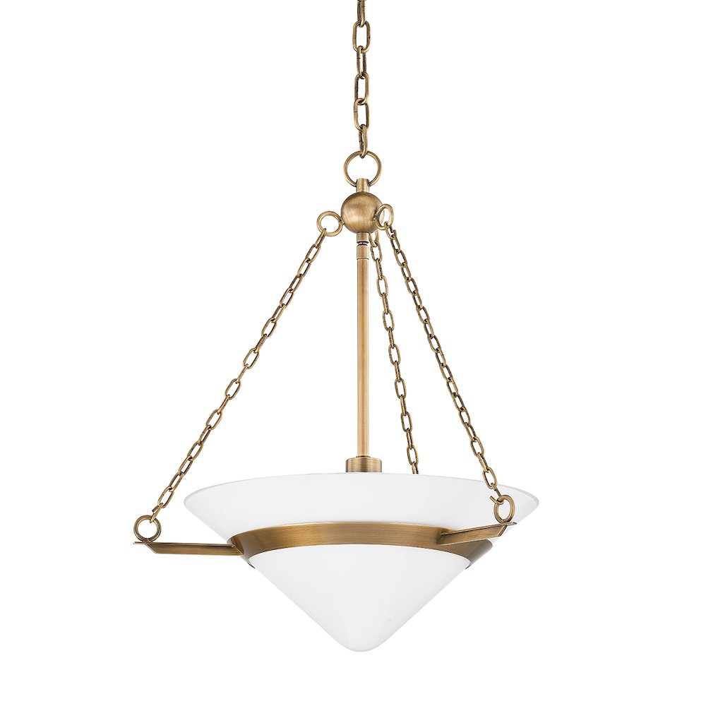 Amador Pendant, Patina Brass. Picture 1