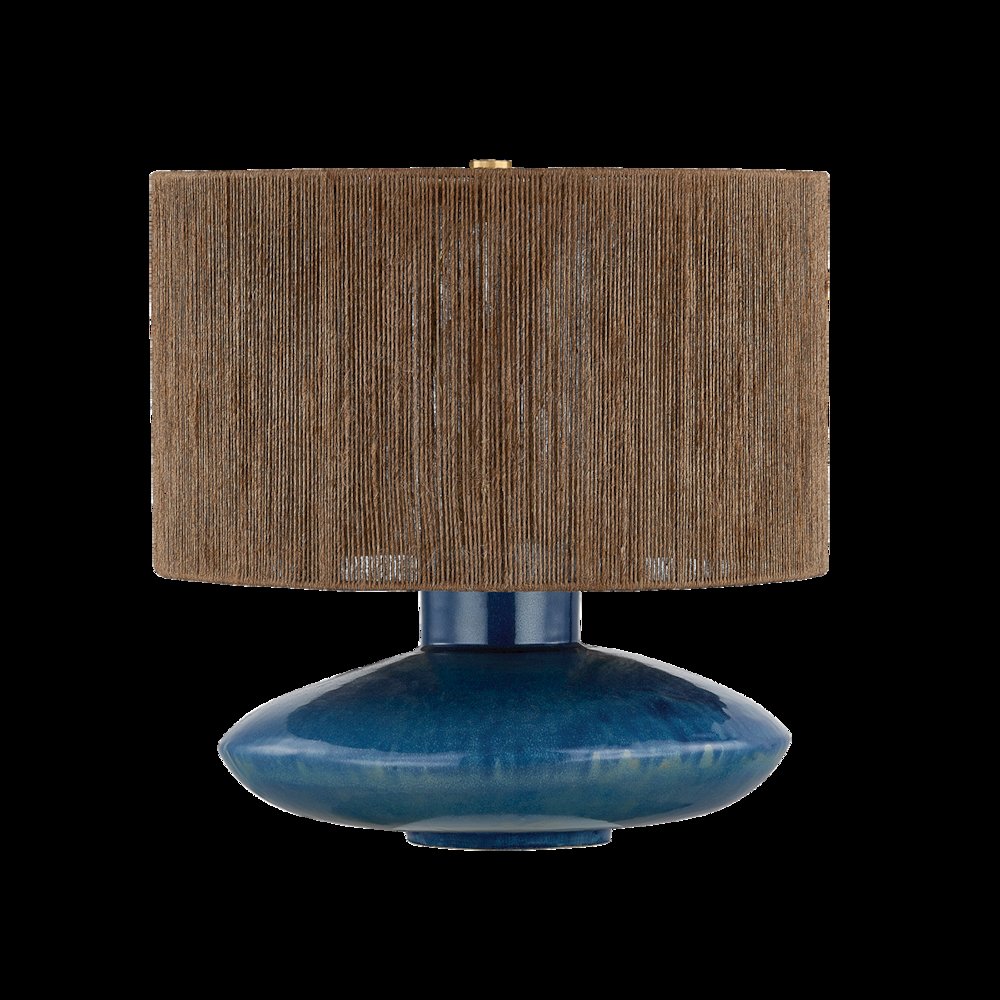 Enya Table Lamp, Aged Brass. Picture 1