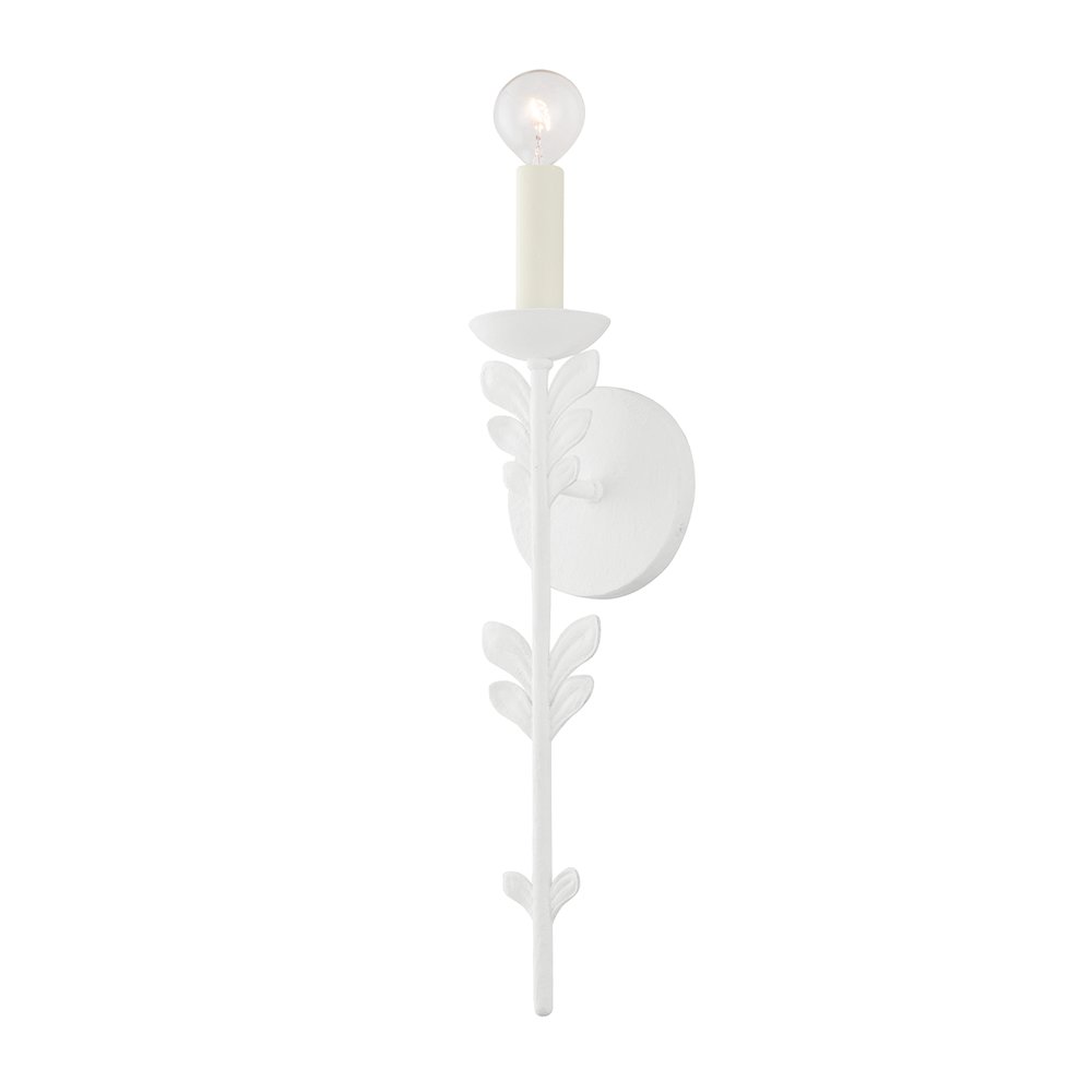 Florian Wall Sconce, Gesso White. Picture 1