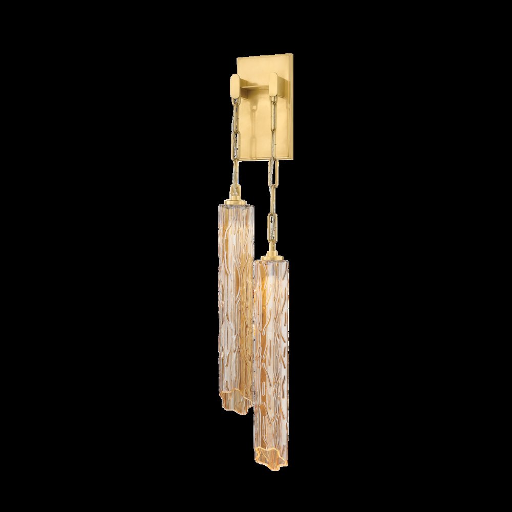Malaga Wall Sconce, Vintage Brass. Picture 1