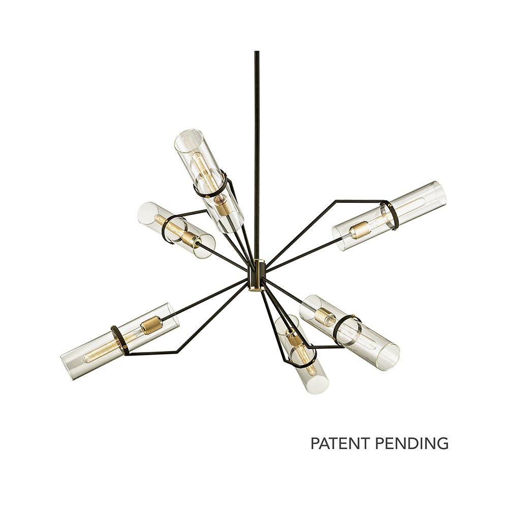 Raef Chandelier, Textured Bronze. Picture 1