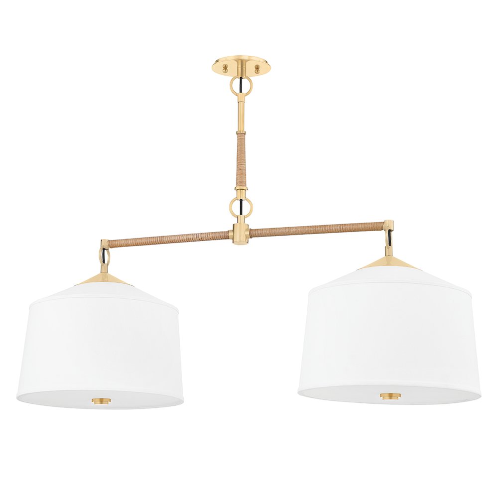 White Plains Linear, Aged Brass. Picture 1
