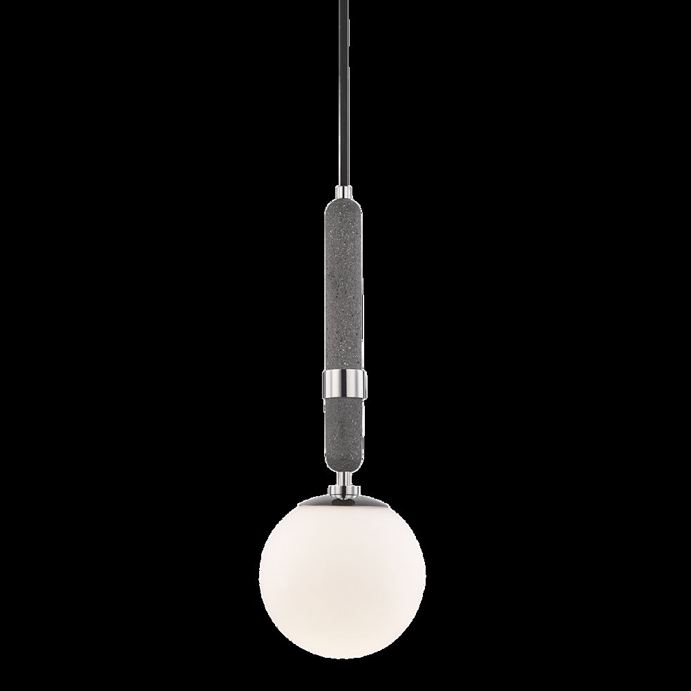 Brielle Pendant, Polished Nickel. Picture 1