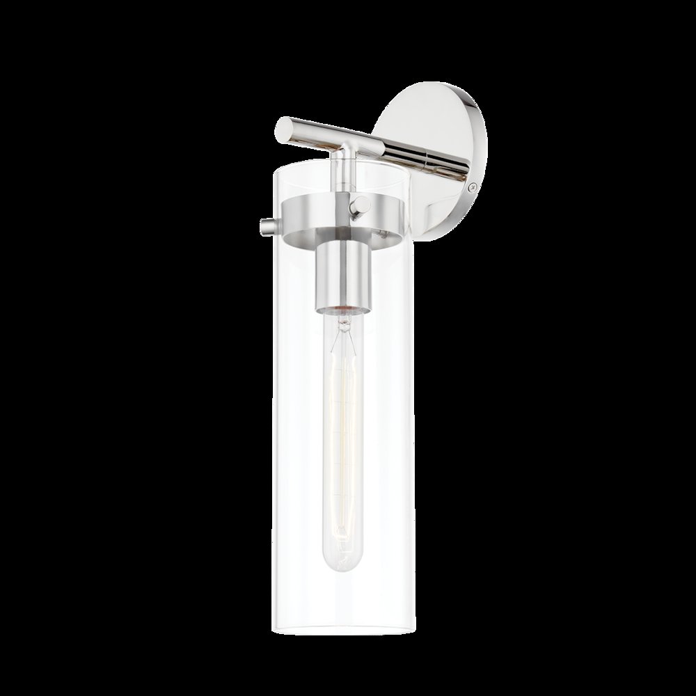 Haisley Wall Sconce, Polished Nickel. Picture 1