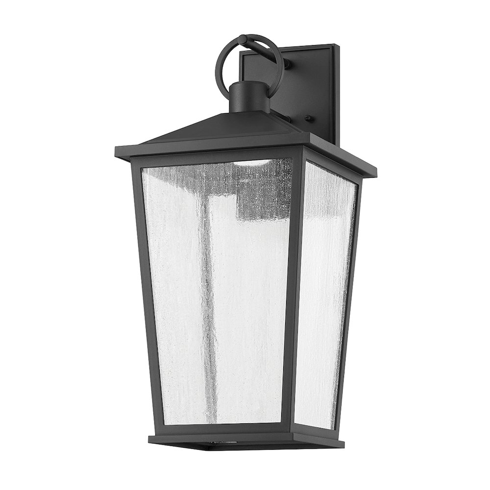 Soren Exterior Wall Sconce, Texture Black. Picture 1