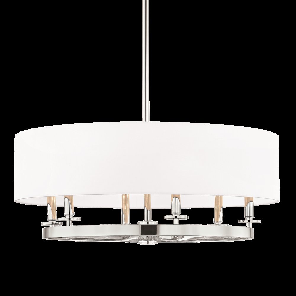 Durham Chandelier, Polished Nickel. Picture 1