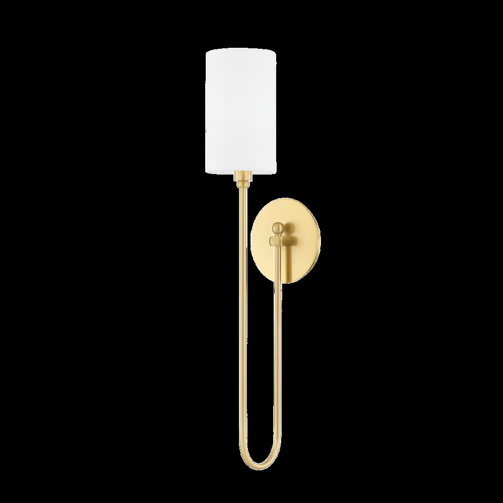 Harlem Wall Sconce, Aged Brass. Picture 1