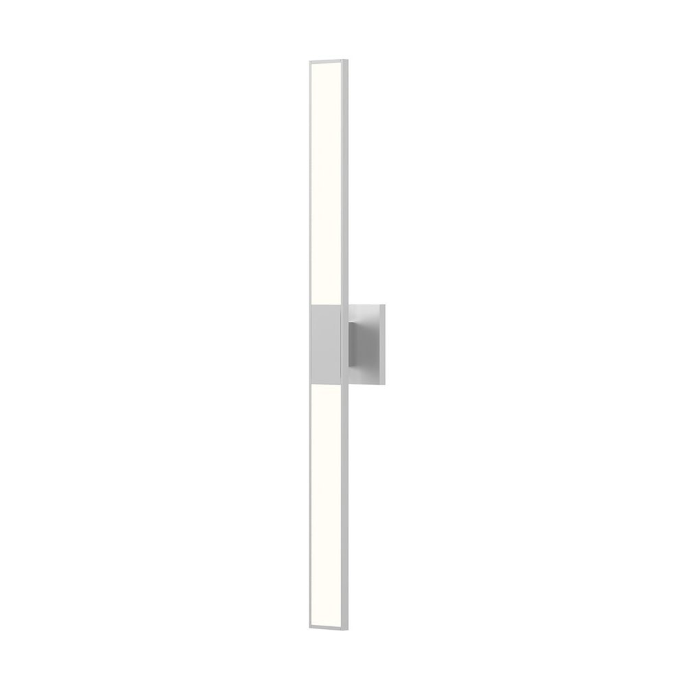 Planes Wall Sconce, Bright Satin Aluminum. Picture 1