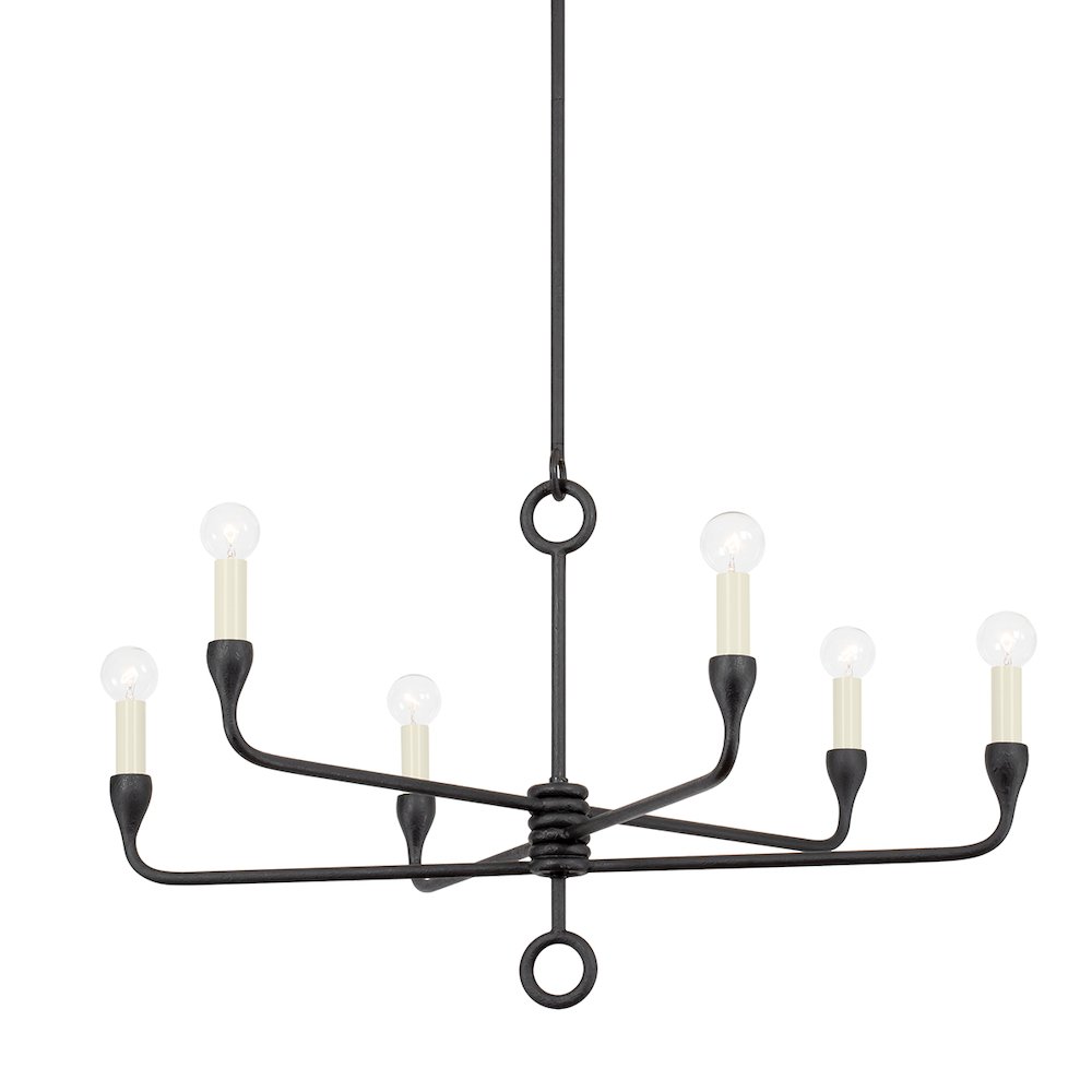 Orson Chandelier, Black Iron. Picture 1