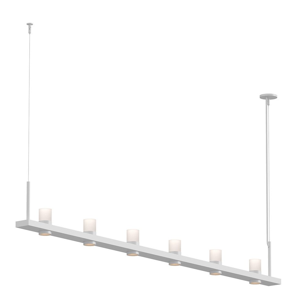 Intervals Pendant, Satin White. Picture 1