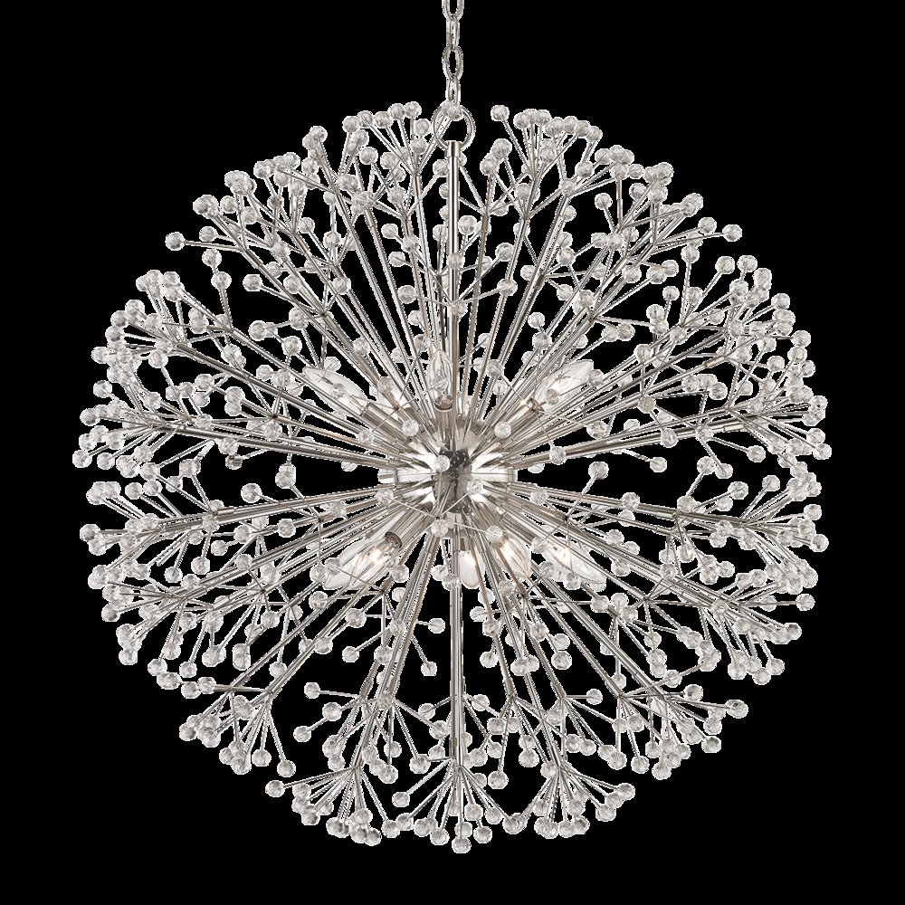 Dunkirk Chandelier, Polished Nickel. Picture 1