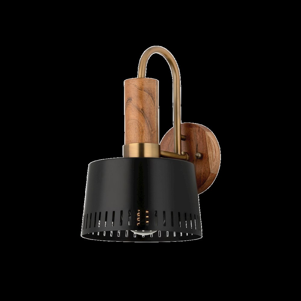 Memphis Wall Sconce, Patina Brass. Picture 1