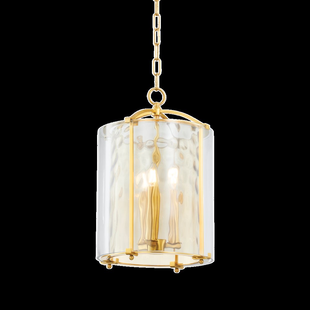 Ramsey Lantern, Aged Brass. Picture 1