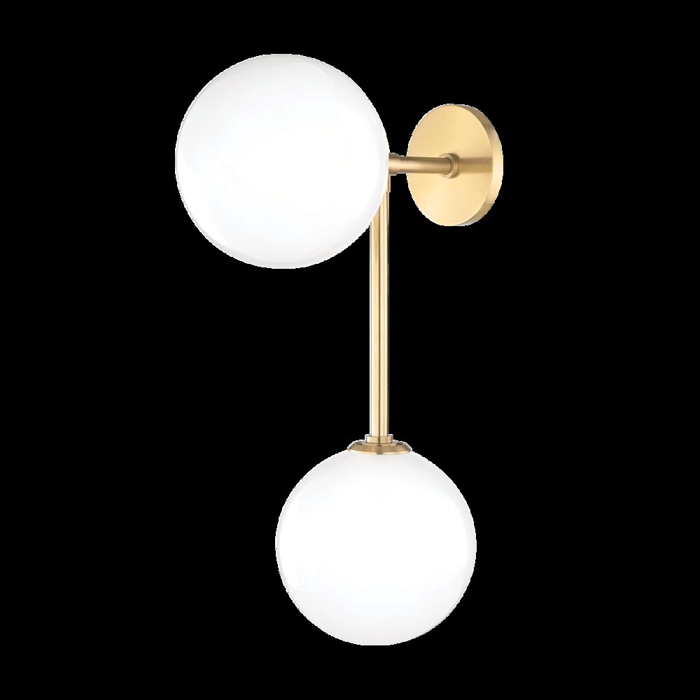 Ashleigh Wall Sconce, Aged Brass. Picture 1