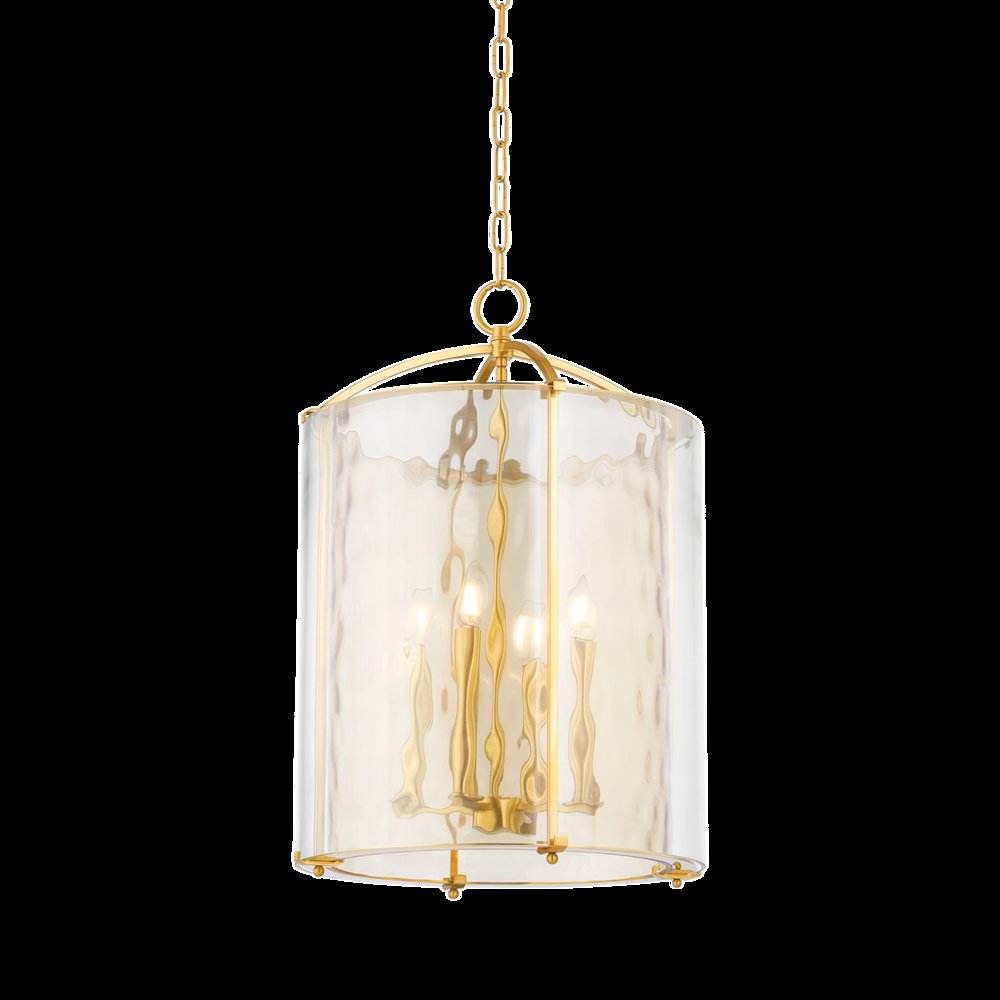 Ramsey Lantern, Aged Brass. Picture 1