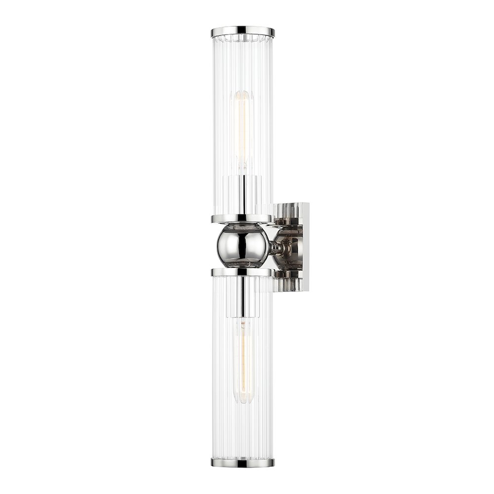 Malone Wall Sconce, Polished Nickel. Picture 1