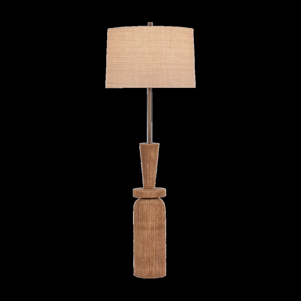 Kinloch Floor Lamp, Bronze Leaf. Picture 1