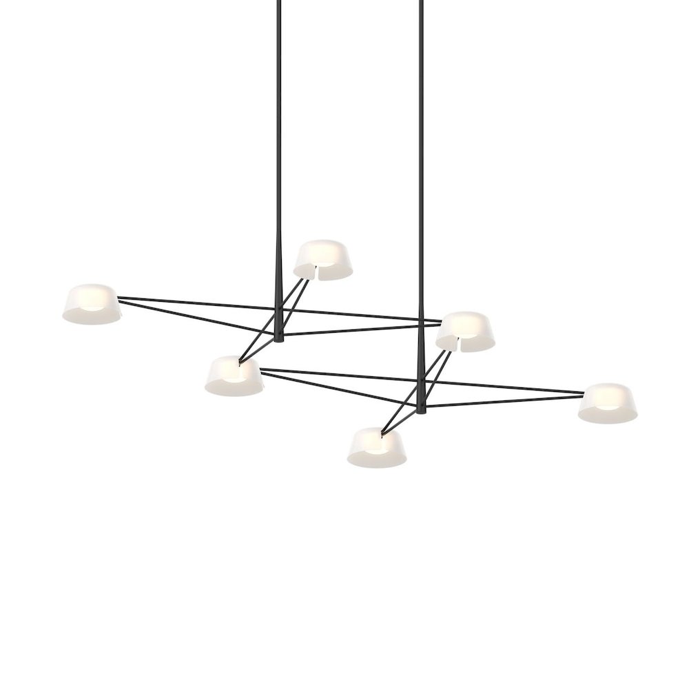Ray Chandelier, Satin Black. Picture 1