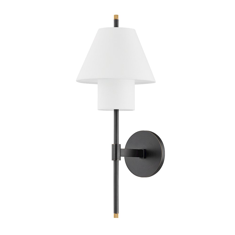 Glenmoore Wall Sconce, Aged Brass. Picture 1