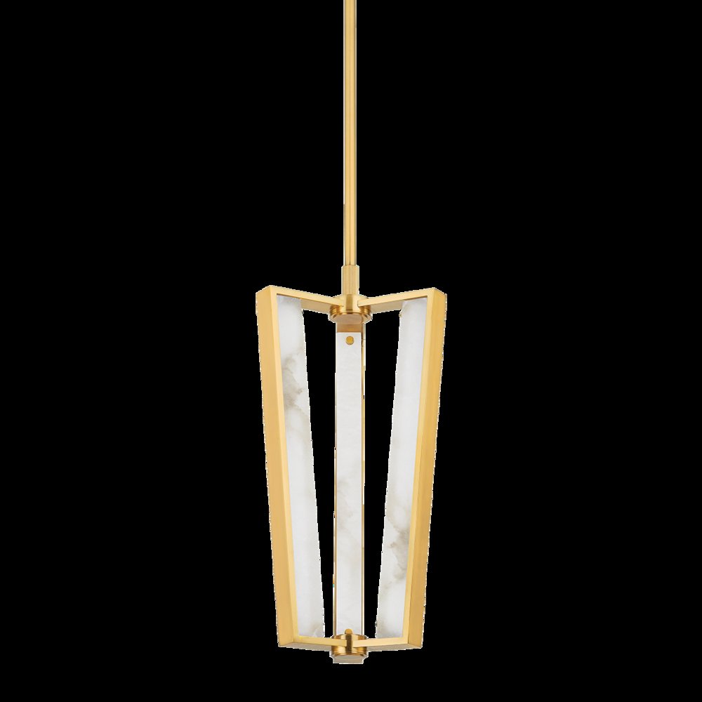 Edgemere Pendant, Aged Brass. Picture 1
