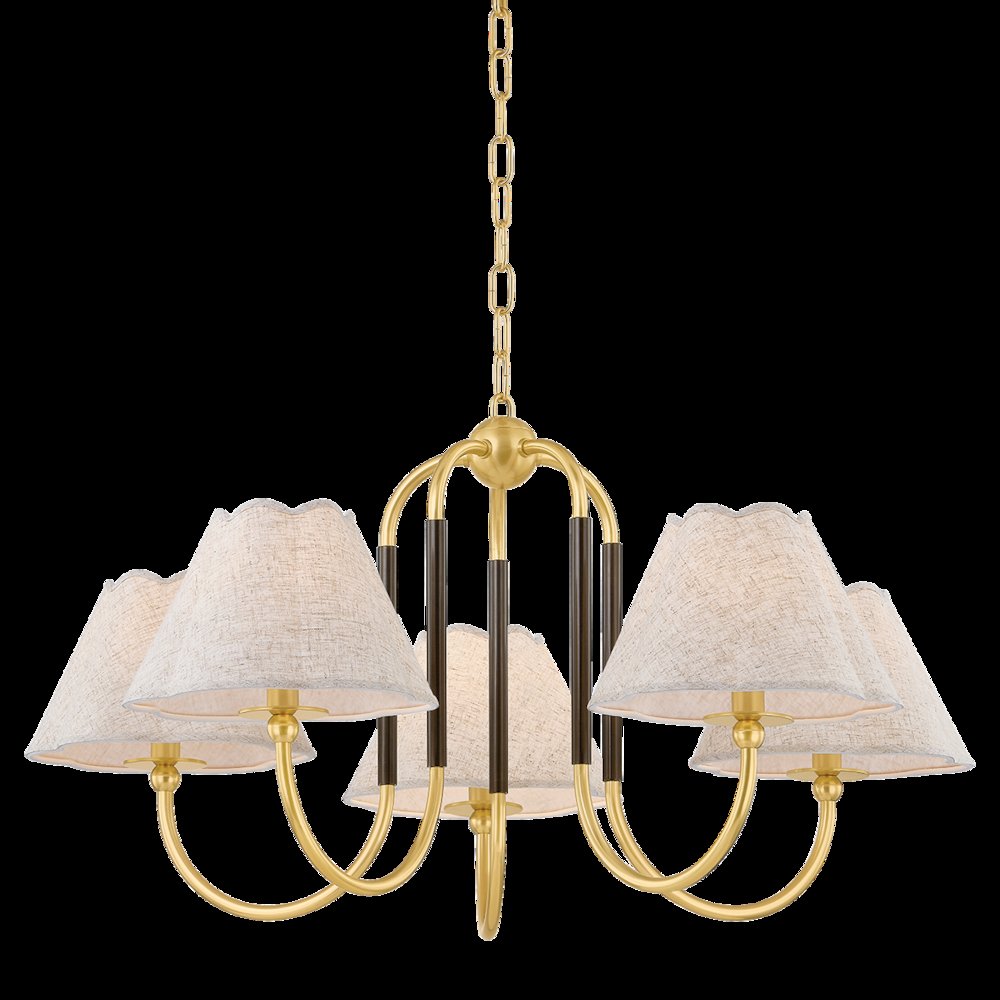 Janie Chandelier, Aged Brass. Picture 1