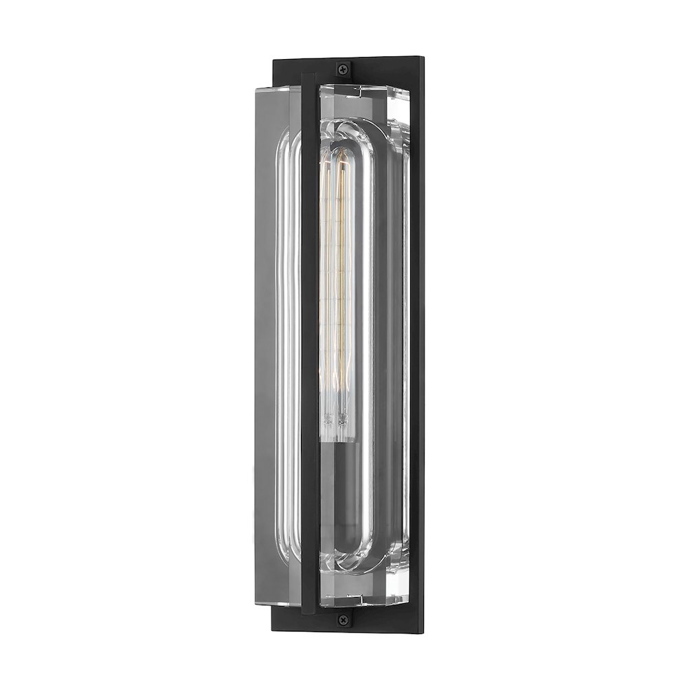 Hawkins Wall Sconce, Black Brass. Picture 1