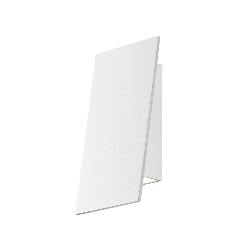 Angled Plane Wall Sconce, Texture White. Picture 1
