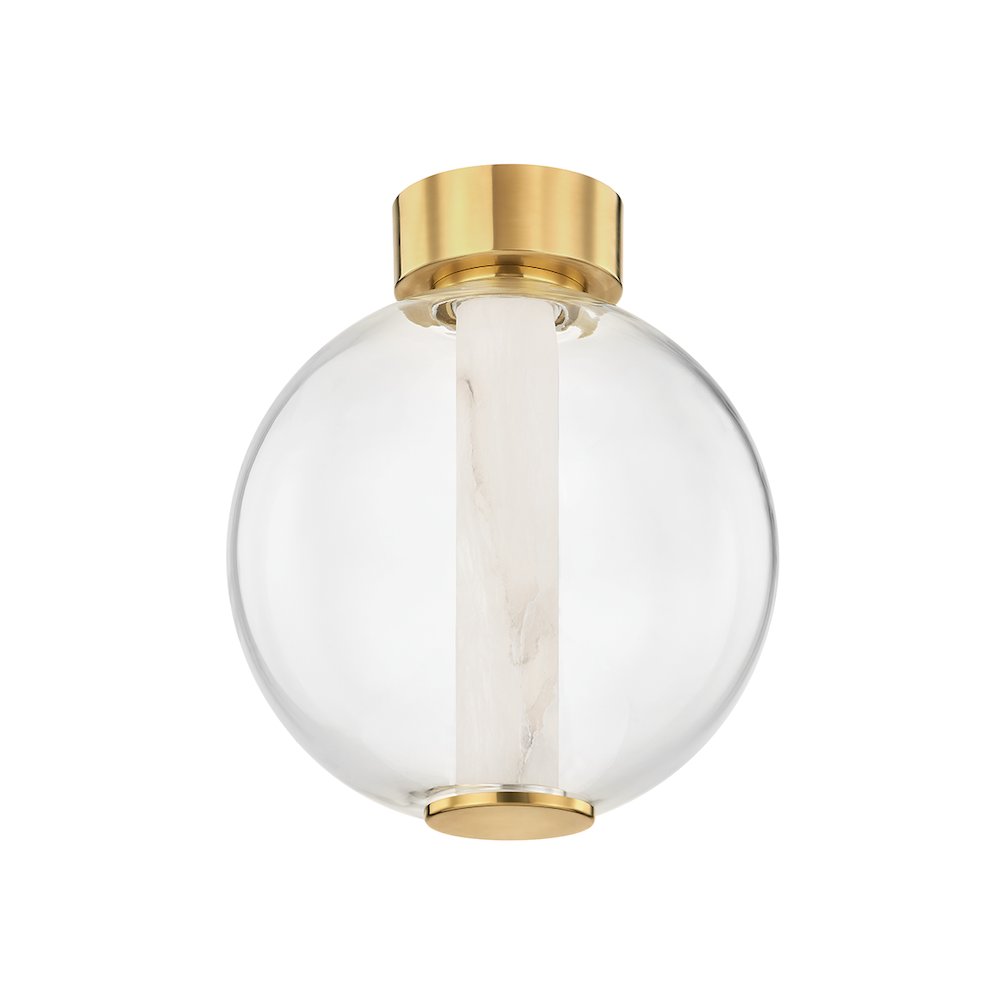 Pietra Flush Mount, Vintage Brass. Picture 1