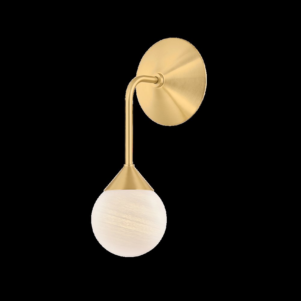 Natasha Wall Sconce, Aged Brass. Picture 1
