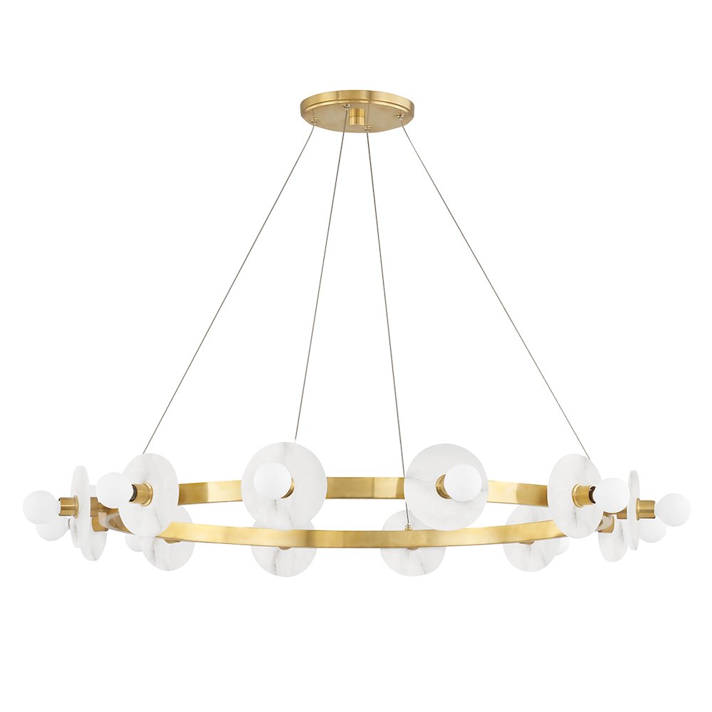 Austen Chandelier, Aged Brass. Picture 1