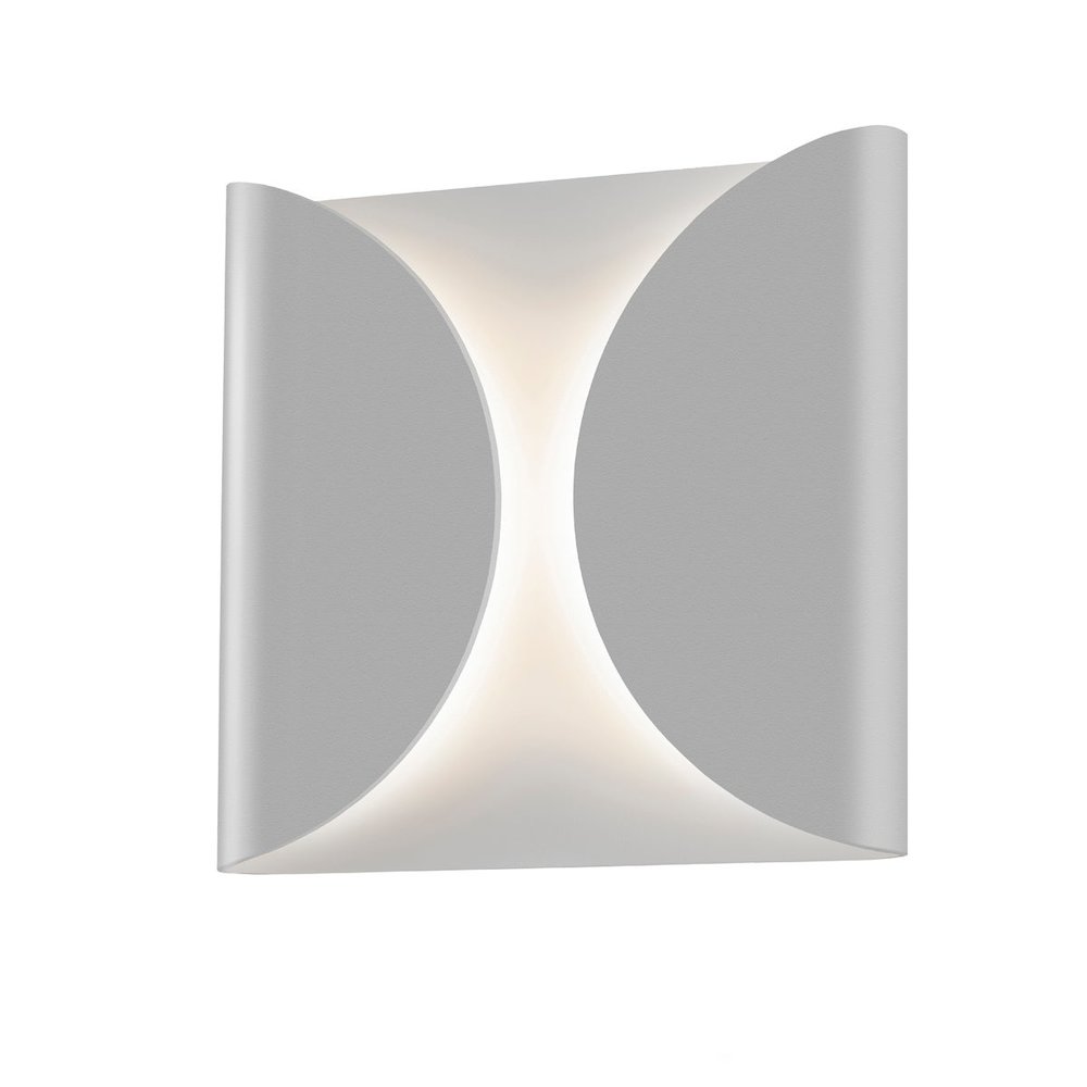 Folds Wall Sconce, Textured Gray. Picture 1