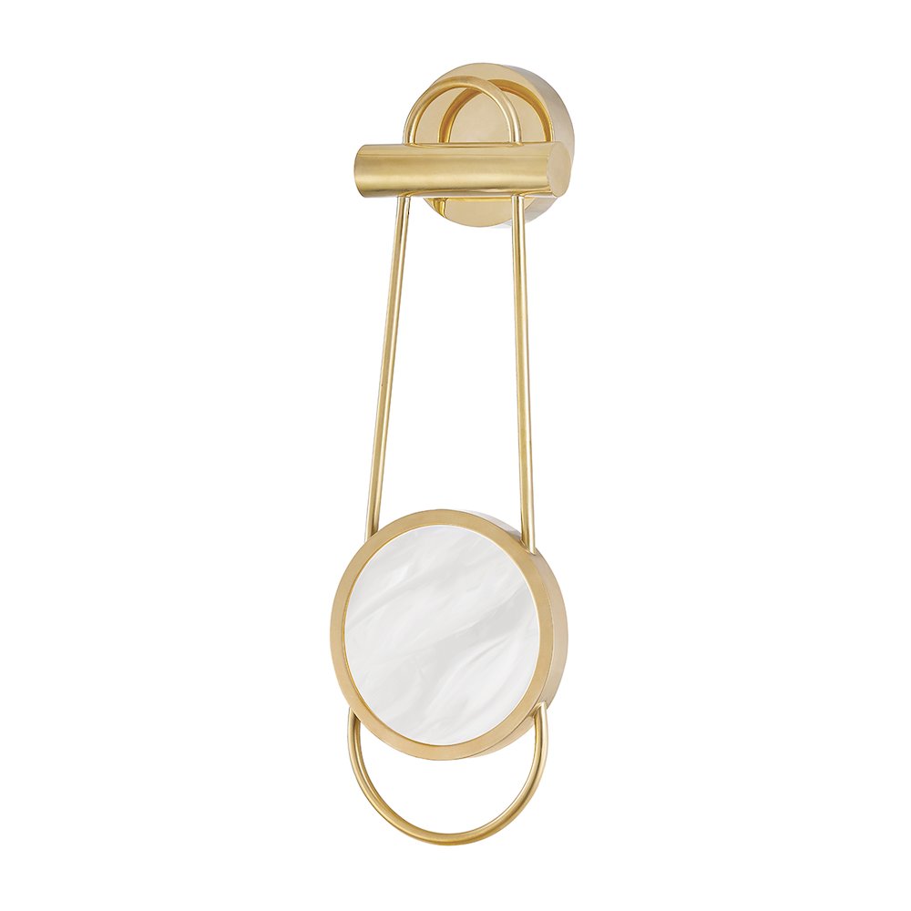 Jervis Wall Sconce, Aged Brass. Picture 1