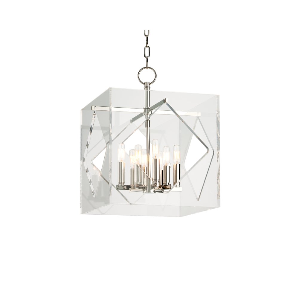 Travis Pendant, Polished Nickel. Picture 1