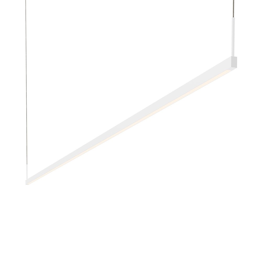 Thin-Line Pendant, Satin White. Picture 1