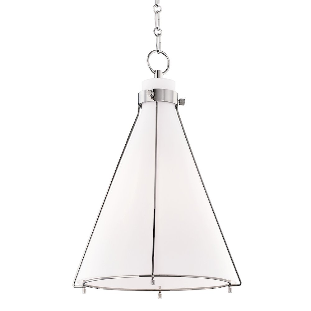 Eldridge Pendant In Polished Nickel Color. Picture 1