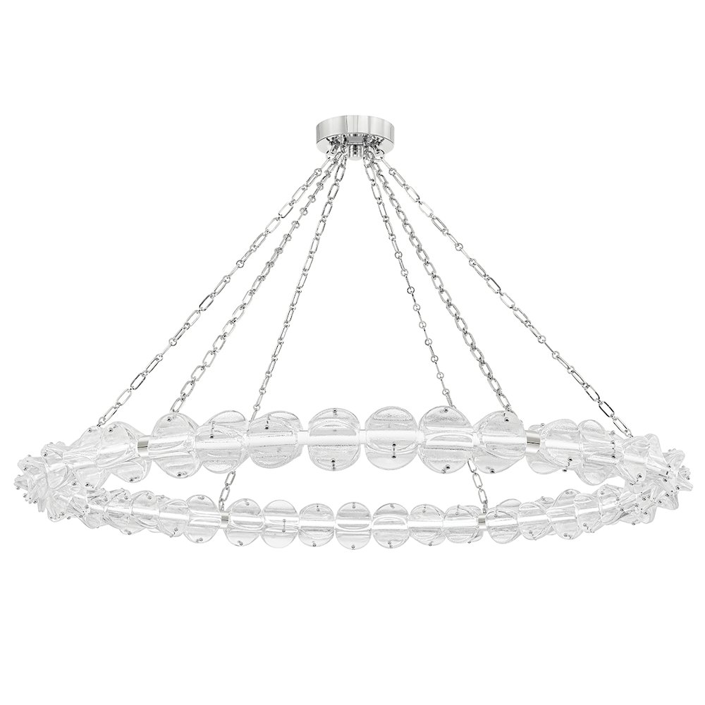 Lindley Chandelier, Polished Nickel. Picture 1