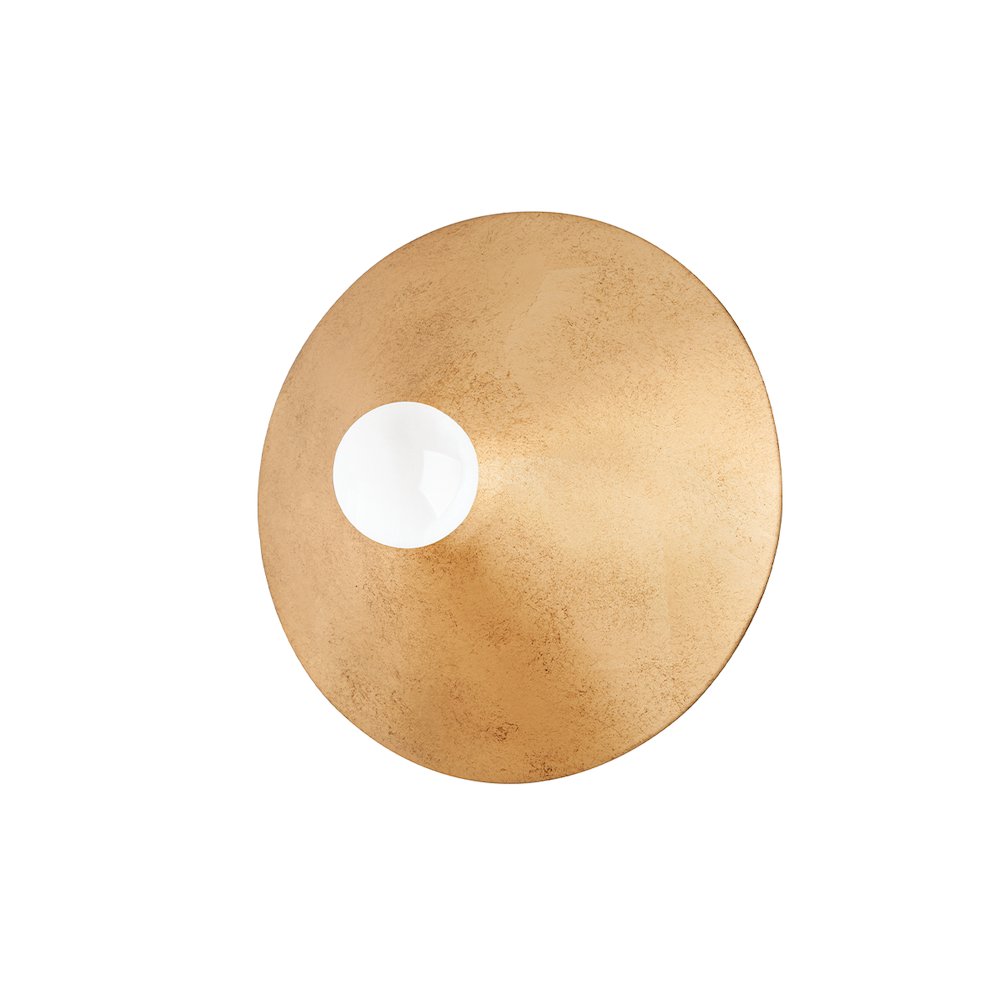 Summit Wall Sconce, Vintage Gold Leaf. Picture 1