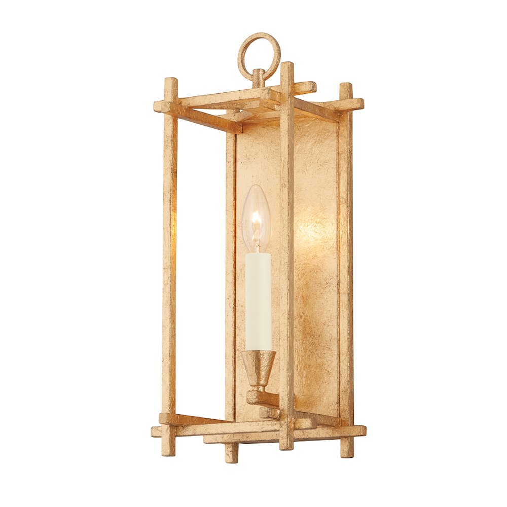 Huck Wall Sconce, Vintage Gold Leaf. Picture 1