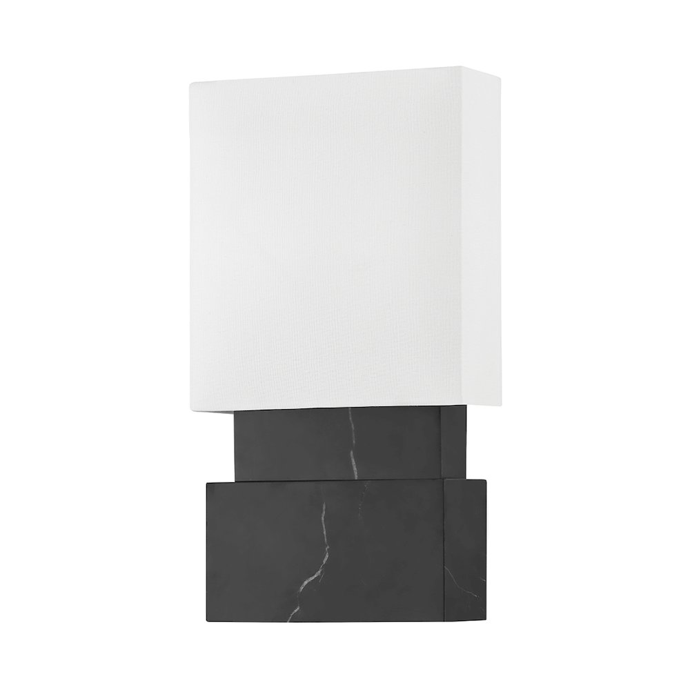 Haight Wall Sconce, Black Marble. Picture 1