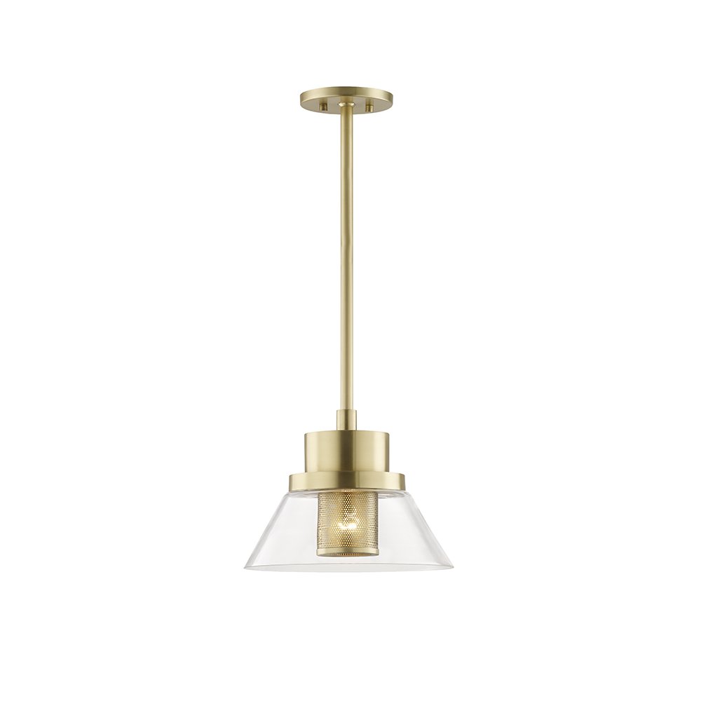 Paoli Pendant, Aged Brass. Picture 1